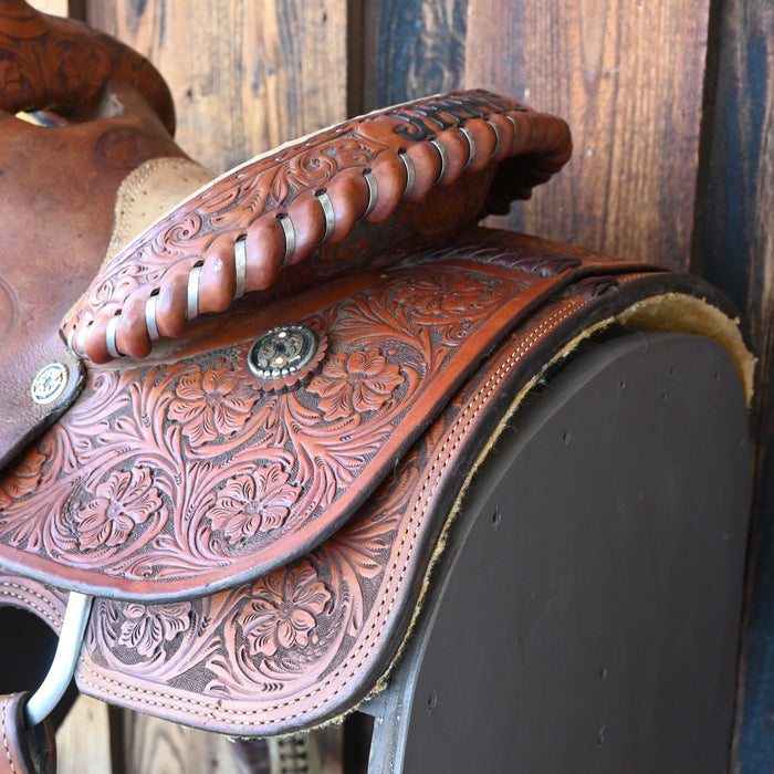11" USED TWISTER TEAM ROPING SADDLE Saddles - Used Twister Saddle Shop