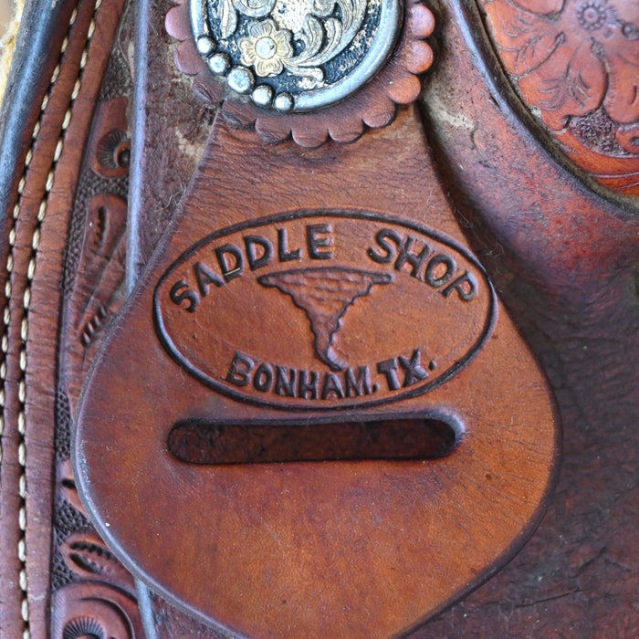 11" USED TWISTER TEAM ROPING SADDLE Saddles - Used Twister Saddle Shop