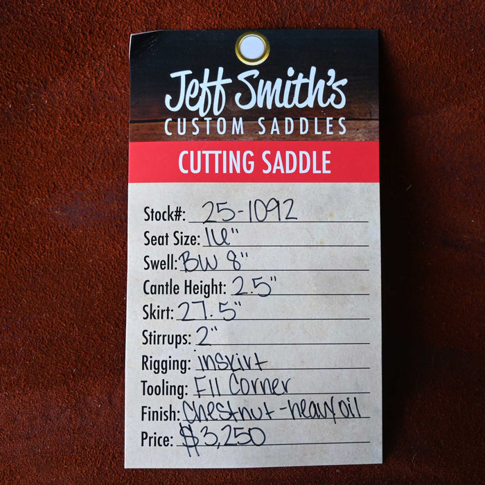 16" JEFF SMITH BUSTER WELCH CUTTING SADDLE