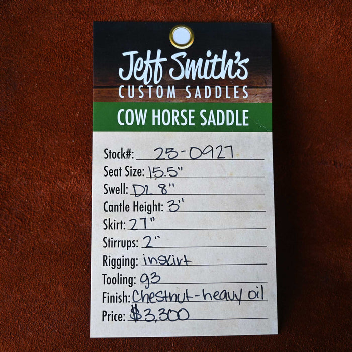 15.5" JEFF SMITH COW HORSE SADDLE