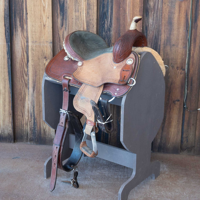 13" USED CORRIENTE BARREL SADDLE