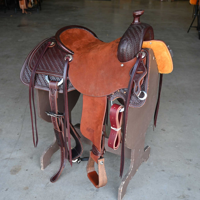 15.5" JEFF SMITH COW HORSE SADDLE