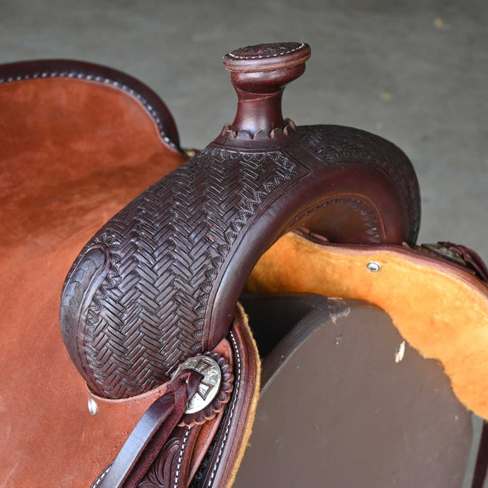 15.5" JEFF SMITH COW HORSE SADDLE