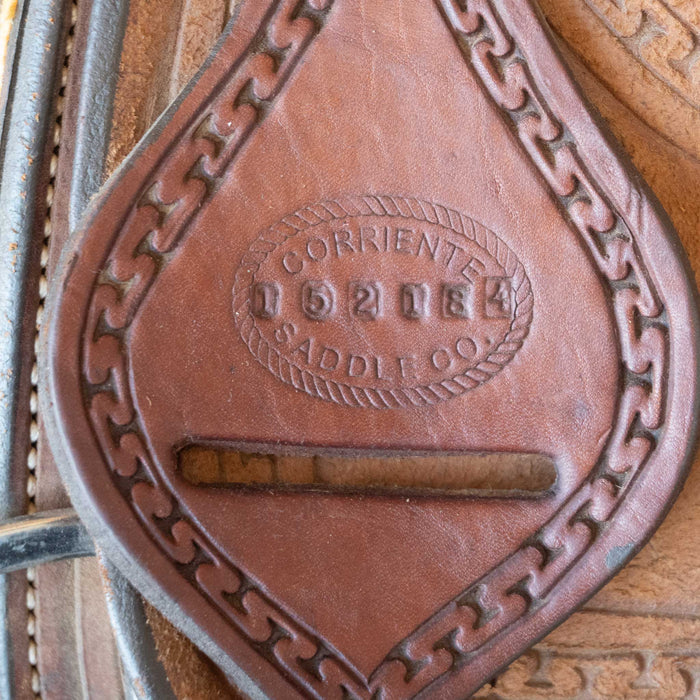 13" USED CORRIENTE BARREL SADDLE