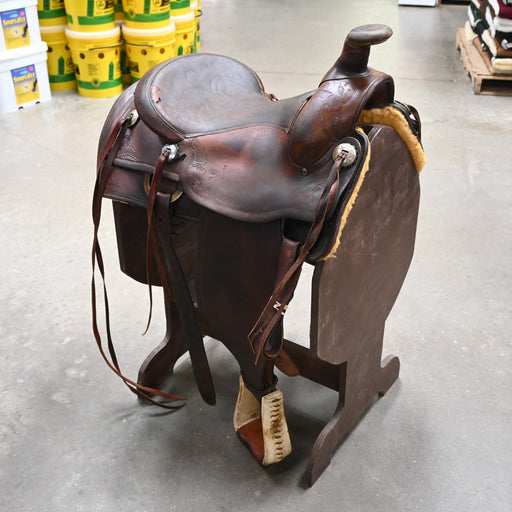 15.5" USED NEWTON BROS RANCH SADDLE Saddles - Used Newton Bros
