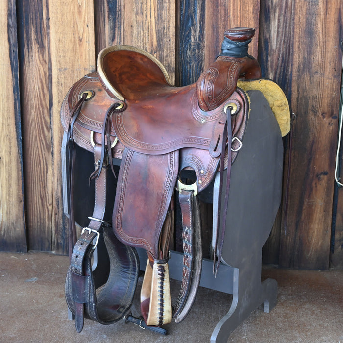 15.5" USED CORRIENTE POST HORN SADDLE