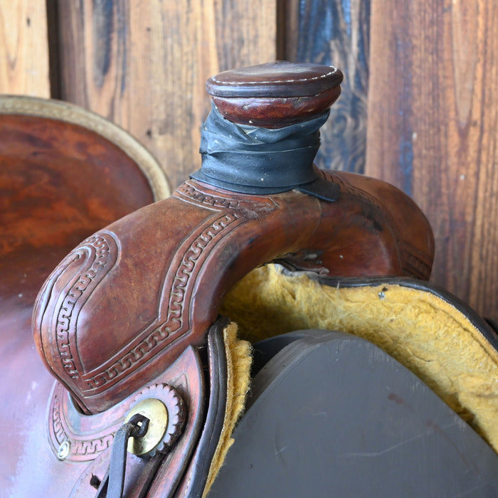 15.5" USED CORRIENTE POST HORN SADDLE