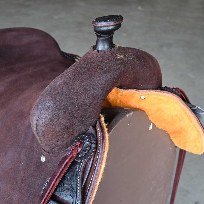 16.5" JEFF SMITH COW HORSE SADDLE