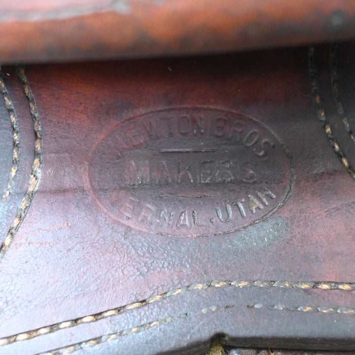 15.5" USED NEWTON BROS RANCH SADDLE Saddles - Used Newton Bros