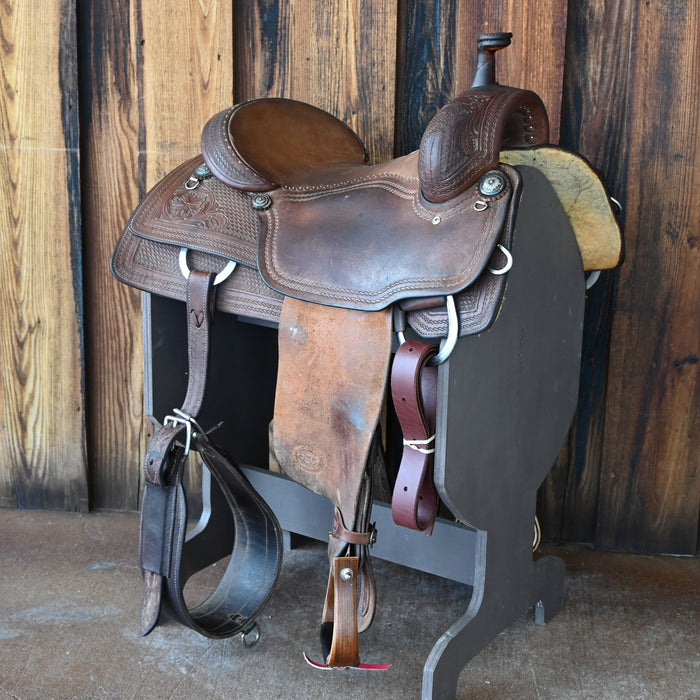 15.5" USED MARTIN RANCH CUTTER SADDLE Saddles - Used Martin Saddlery