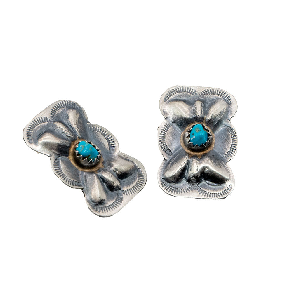 Flat Bow and Turquoise Stud Earrings WOMEN - Accessories - Jewelry - Earrings Select Lines