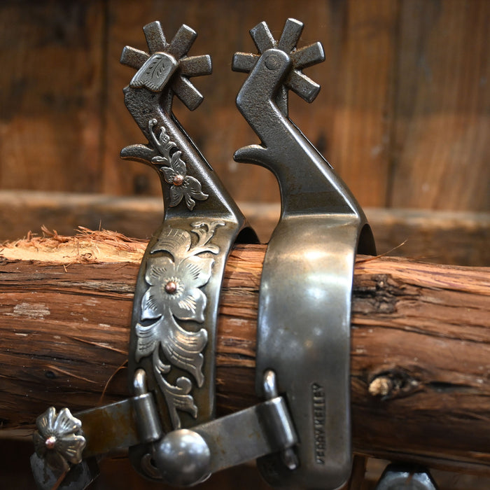 Kerry Kelley Women's Silver Mounted 7pt. Spurs 2392