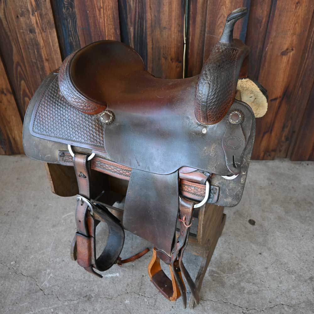 16" USED VINTON CUTTING SADDLE Saddles Vinton Saddlery   