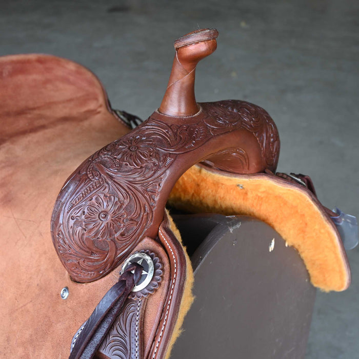 16.5" JEFF SMITH BEAU GALYEAN CUTTING SADDLE
