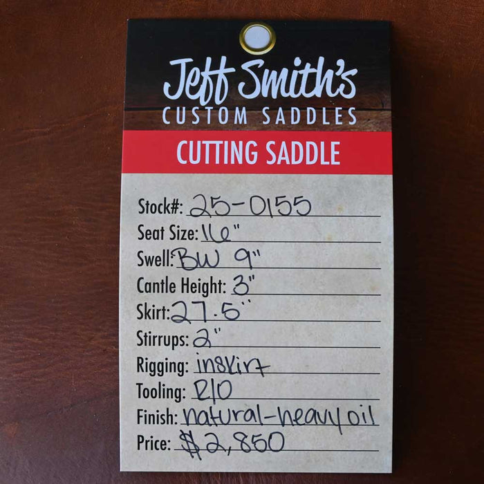 16" JEFF SMITH BUSTER WELCH CUTTING SADDLE Saddles - New Jeff Smith