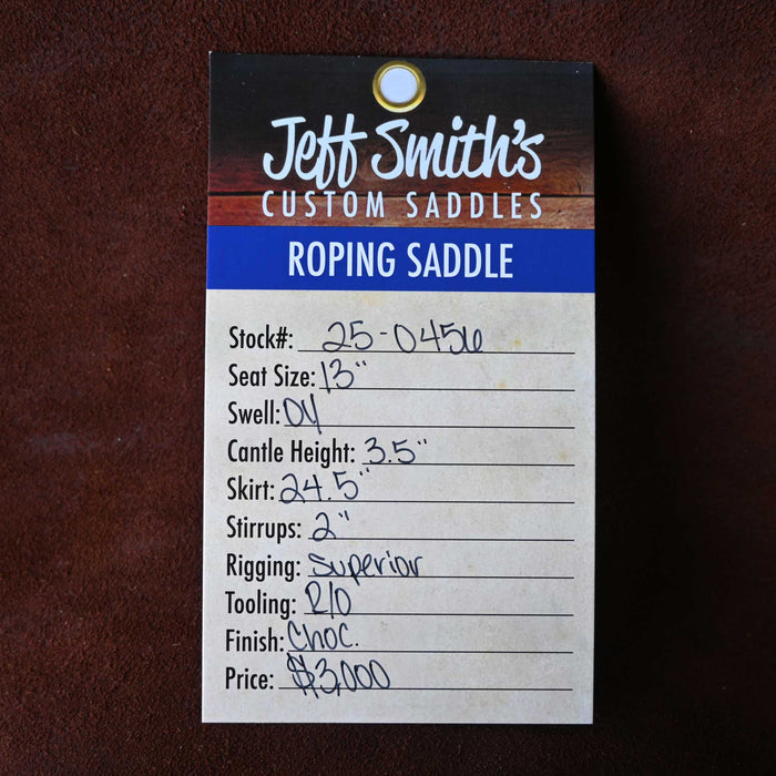 13" JEFF SMITH TEAM ROPING SADDLE
