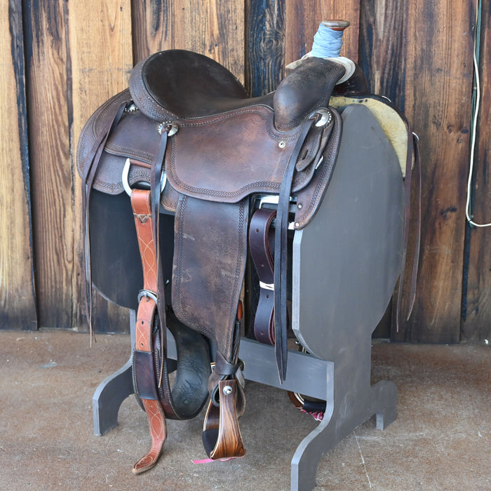 14.5" USED MARTIN TEAM ROPING SADDLE