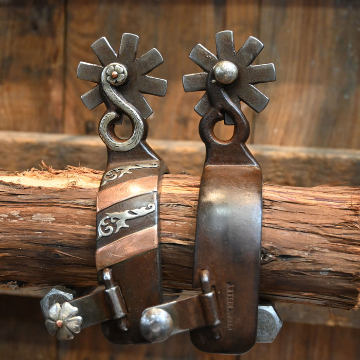 Kerry Kelley Silver & Copper Chihuahua's 8pt. Spurs 2395