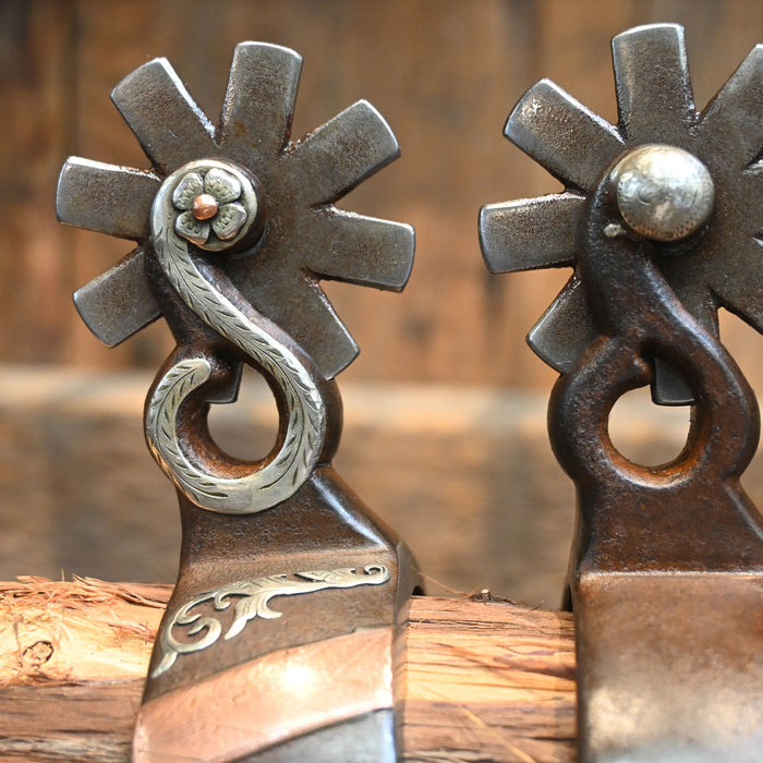 Kerry Kelley Silver & Copper Chihuahua's 8pt. Spurs 2395