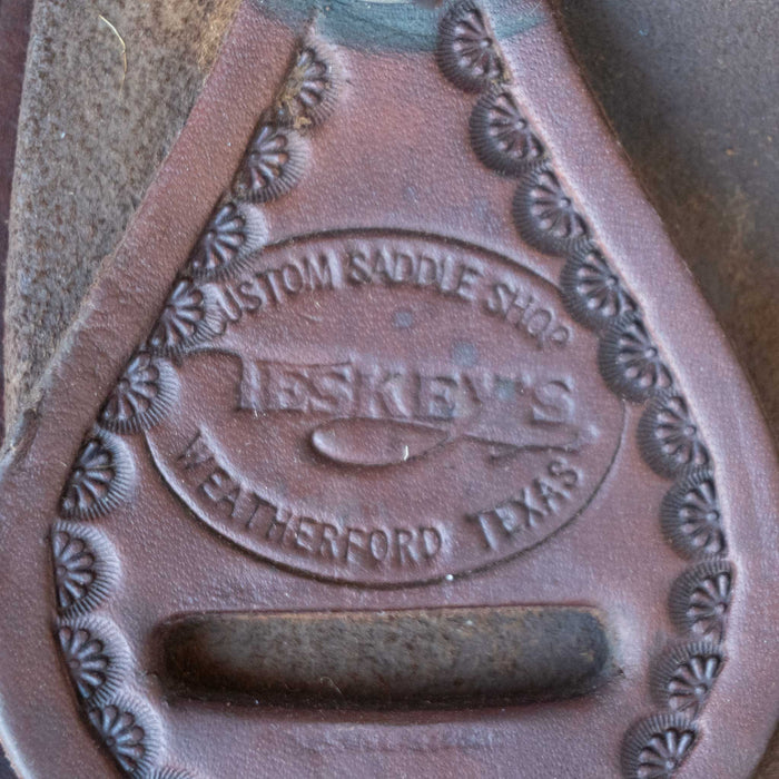 12" USED TESKEY'S JR RANCH ASSOCIATION SADDLE