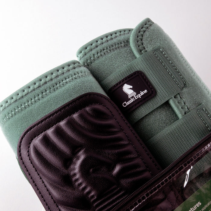 NEW Classic Equine ClassicFit Spruce Green Large Hind Splint Boots Sale Barn Classic Equine