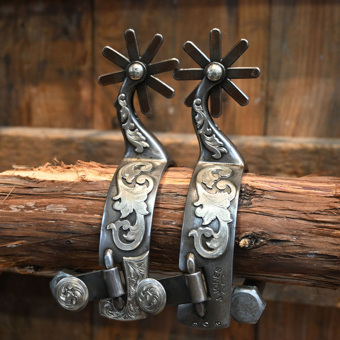 Jones #903 Silver Mounted 7 pt.  Spurs