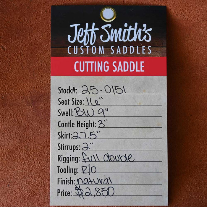 16" JEFF SMITH BUSTER WELCH CUTTING SADDLE Saddles - New Jeff Smith