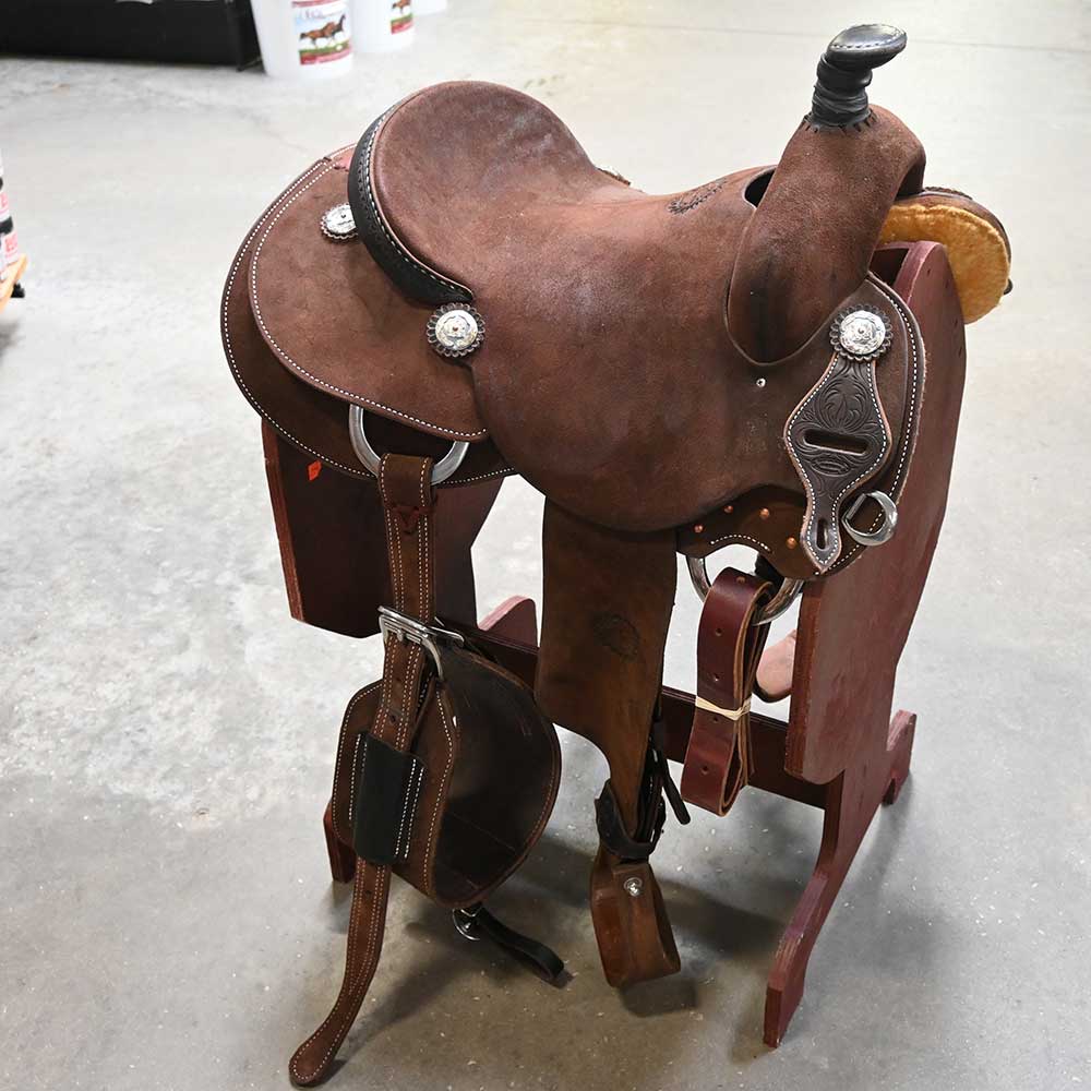 15" USED JEFF SMITH ROPING SADDLE