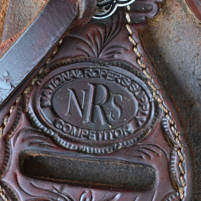 15.5" USED NRS RANCH CUTTER SADDLE
