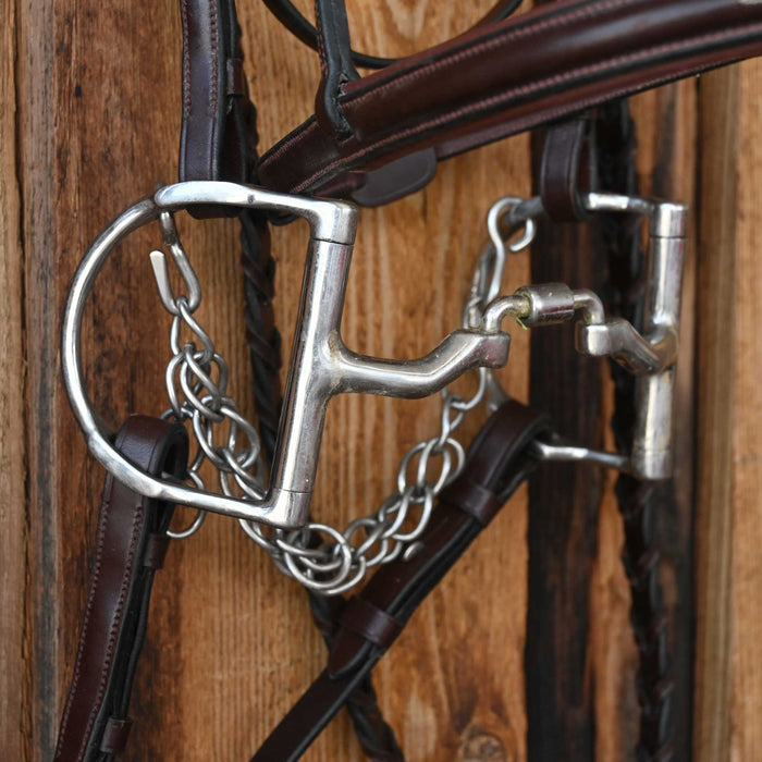 D-Ring Low Locking Hinge Port English Bridle Rig Sale Barn misc