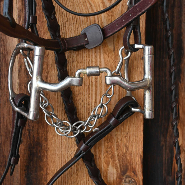 D-Ring Low Locking Hinge Port English Bridle Rig Sale Barn misc