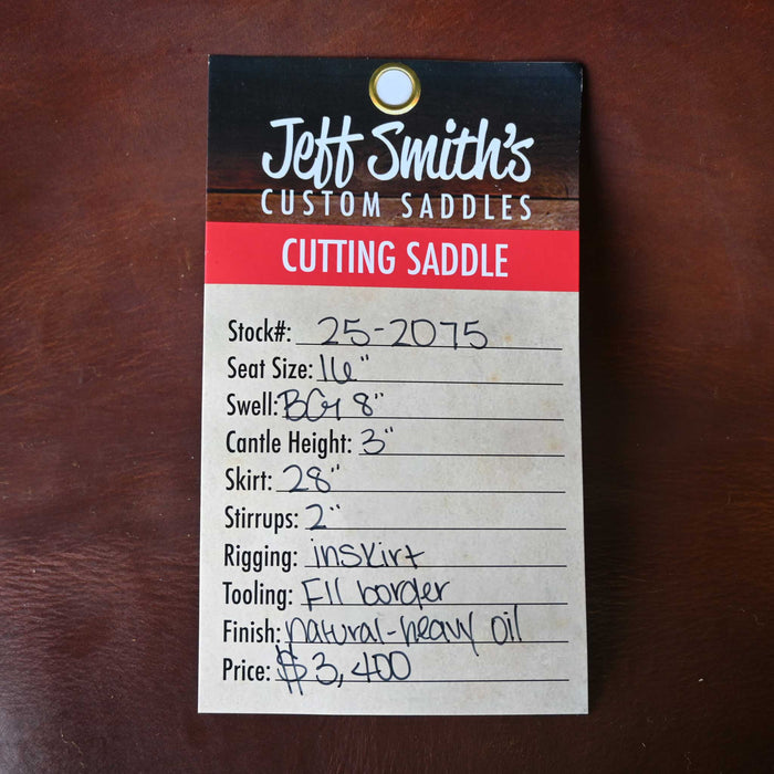 16" JEFF SMITH BEAU GALYEAN CUTTING SADDLE