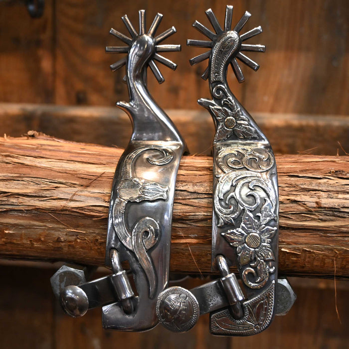 Kamphaus #737 Silver Mounted 12pt. Spurs