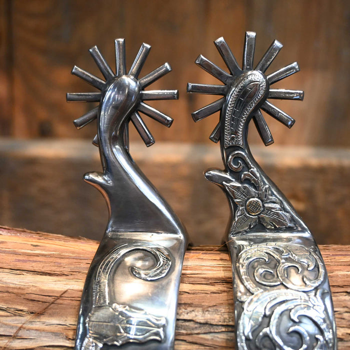 Kamphaus #737 Silver Mounted 12pt. Spurs