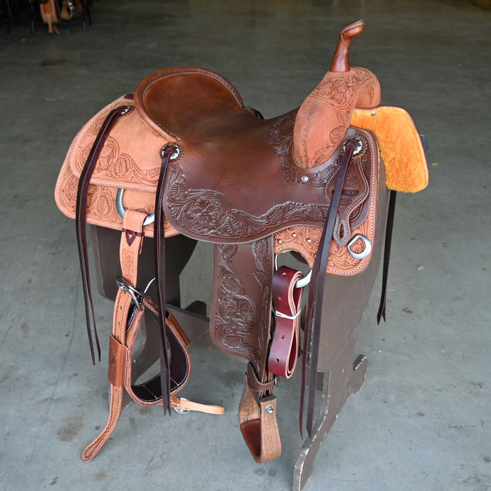 16" JEFF SMITH BEAU GALYEAN CUTTING SADDLE