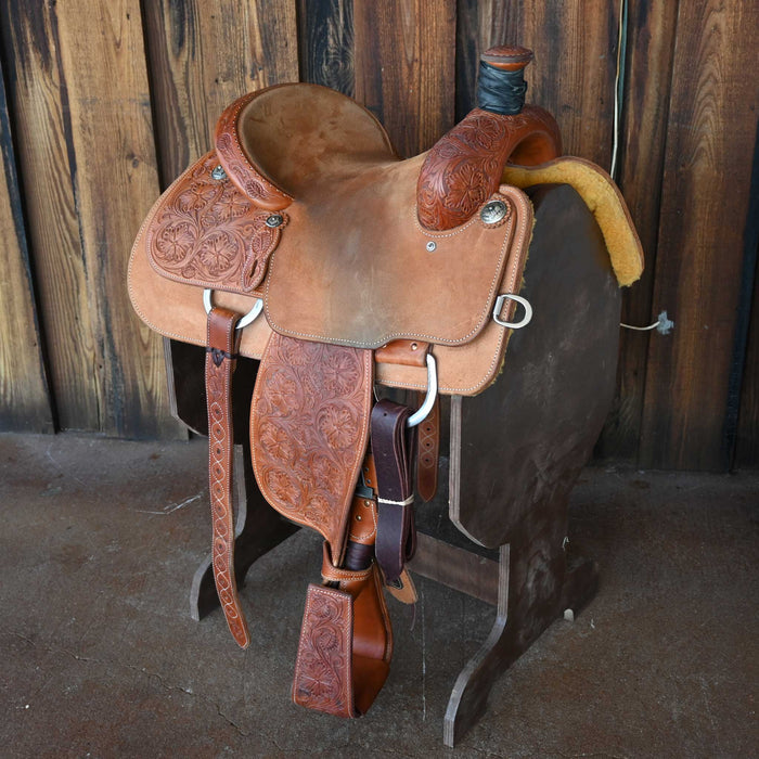 14" USED MARTIN TEAM ROPING SADDLE