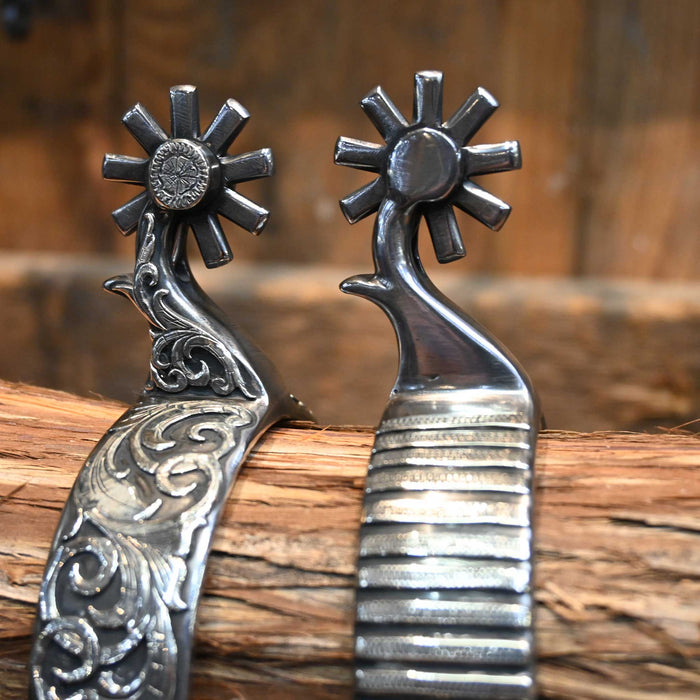 Kamphaus #738 Silver Moutned 9pt. Spurs