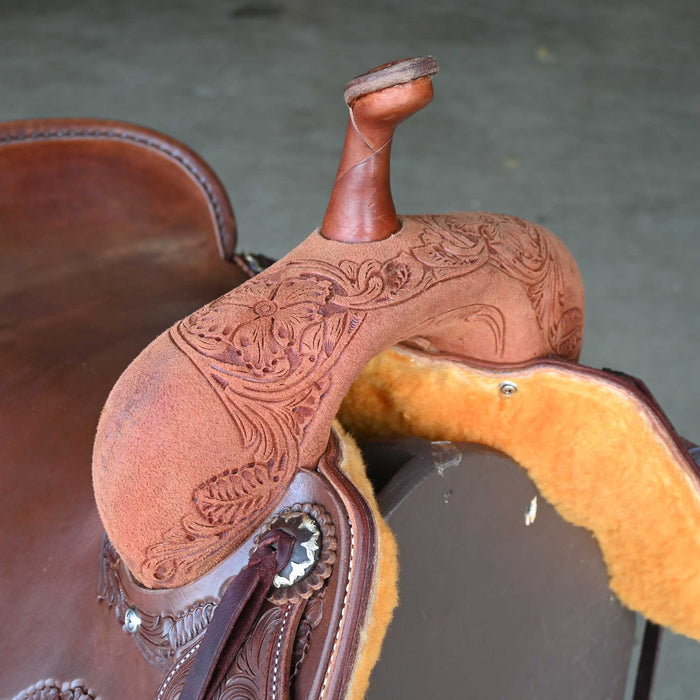 16" JEFF SMITH BEAU GALYEAN CUTTING SADDLE