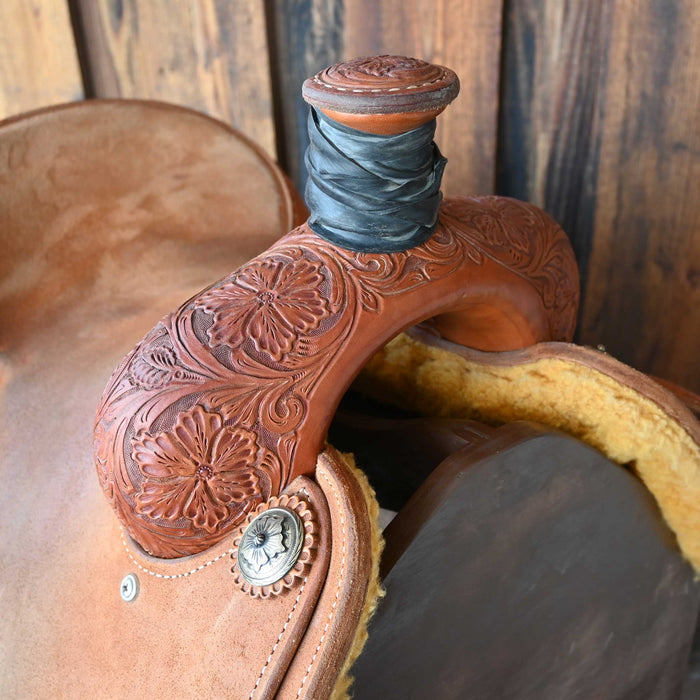 14" USED MARTIN TEAM ROPING SADDLE