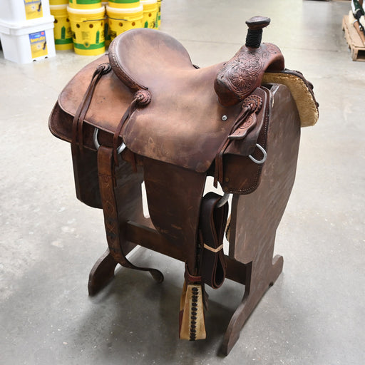 14.5" USED H4 ROPING SADDLE Saddles - Used H4