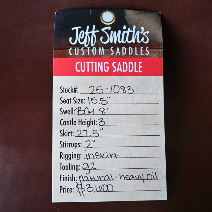 15.5" JEFF SMITH BEAU GALYEAN CUTTING SADDLE