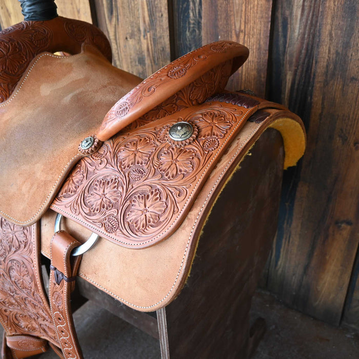 14" USED MARTIN TEAM ROPING SADDLE