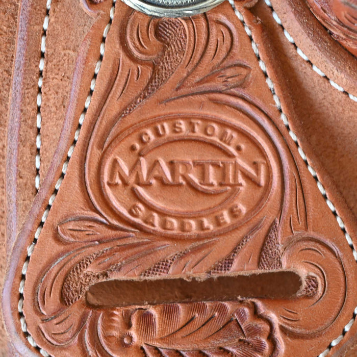 14" USED MARTIN TEAM ROPING SADDLE