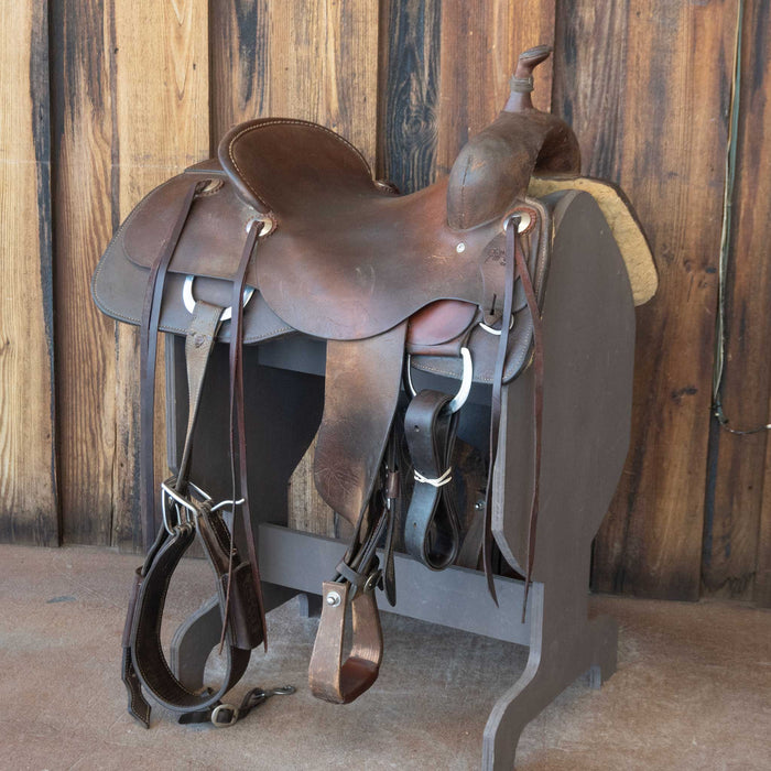 16" USED JEFF SMITH CUTTING SADDLE