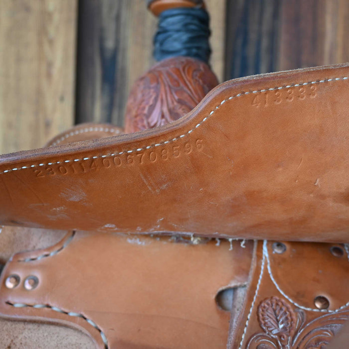 14" USED MARTIN TEAM ROPING SADDLE