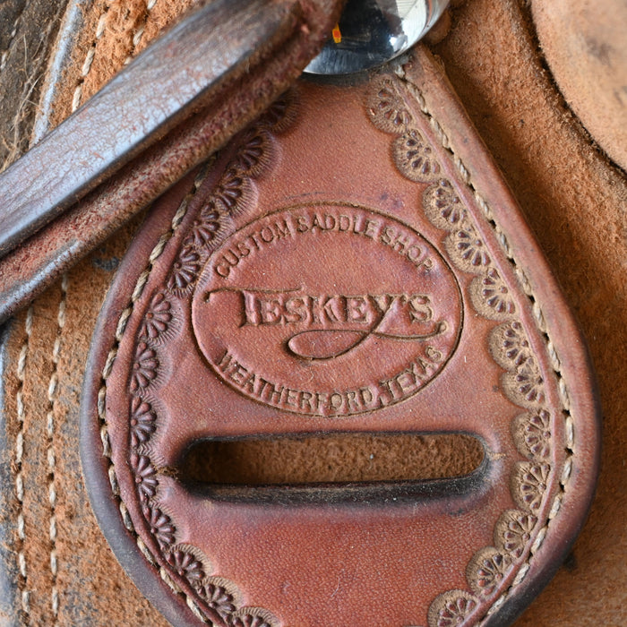 15" USED TESKEY'S RANCH SADDLE