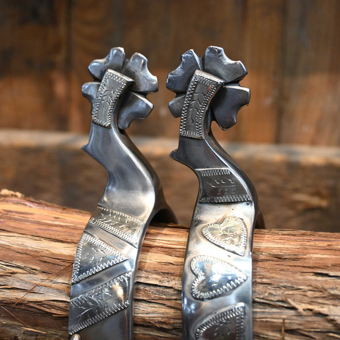 Ricky Trammell Women's Silver Mounted Spurs