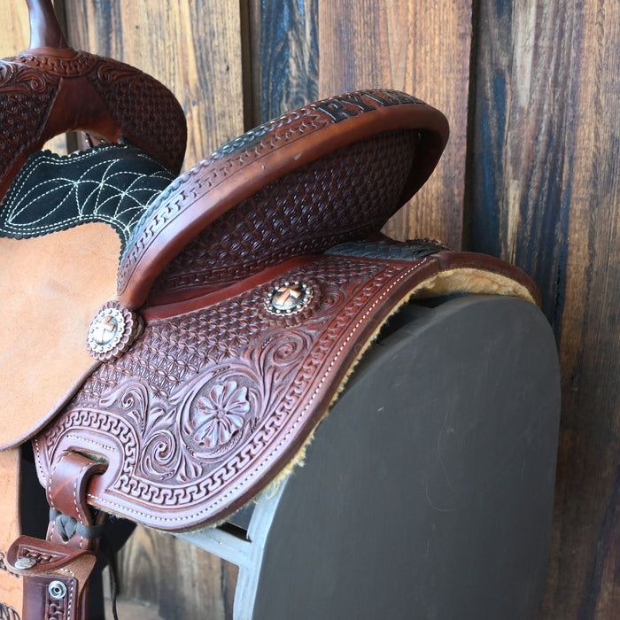 13" USED TESKEY'S BARREL SADDLE
