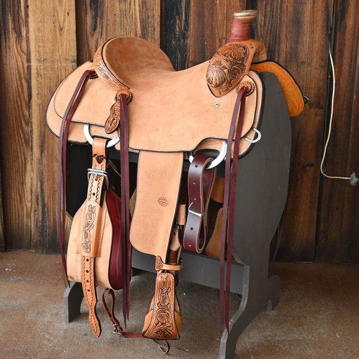 14.5" TESKEY'S TEAM ROPING SADDLE Saddles - New Teskey's Saddlery