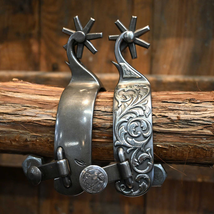 Cody Anthony Silver Mounted 7pt. Spurs